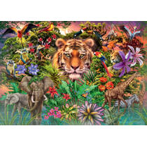 Ravensburger puzzel Jungle Tiger - 1000 stukjes productafbeelding 2