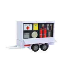 Kids Globe Traffic VW Transporter ambulance met aanhangwagen productafbeelding 4