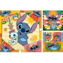Ravensburger puzzels Disney Stitch - 3 x 49 stukjes productafbeelding 2