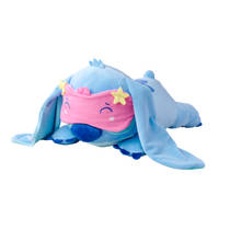 Disney Stitch knuffeldier liggend met slaapmasker - 40 cm productafbeelding 3
