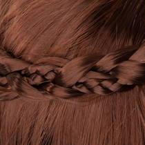Topmodel Charlene styling hoofd met bruin haar productafbeelding 8