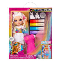 Rainbow High Air Brush & Create modepop paarse ogen productafbeelding 2