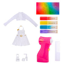 Rainbow High Air Brush & Create modepop grijze ogen productafbeelding 3