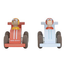 Little Dutch houten pullback raceauto set 2-delig productafbeelding 5
