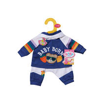 BABY born joggingpak - 43 cm - blauw productafbeelding 2