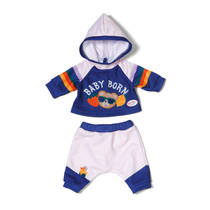 BABY born joggingpak - 43 cm - blauw