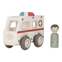 Little Dutch houten ambulance met pop