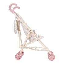 Little Dutch witte poppenbuggy met bloemen- en vlinderpatroon productafbeelding 7