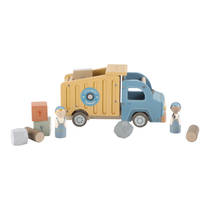 Little Dutch houten kiepwagen - blauw productafbeelding 8