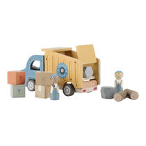 Little Dutch houten kiepwagen - blauw productafbeelding 7
