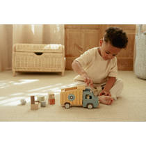 Little Dutch houten kiepwagen - blauw productafbeelding 9