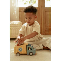 Little Dutch houten kiepwagen - blauw productafbeelding 3