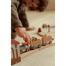 Little Dutch houten treinset - 114-delig productafbeelding 4