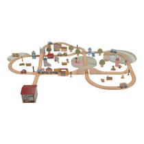 Little Dutch houten treinset - 114-delig