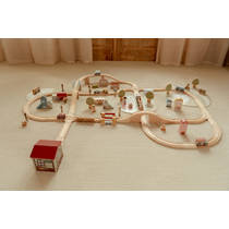 Little Dutch houten treinset - 114-delig productafbeelding 8