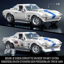 Mattel Brick Shop Hot Wheels Corvette Grand Sport productafbeelding 3