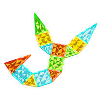 Geomag magnetische tegels edelstenen set 16-delig productafbeelding 3