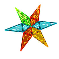 Geomag magnetische tegels edelstenen raket set 32-delig productafbeelding 2