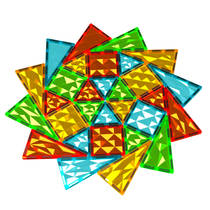 Geomag magnetische tegels edelstenen set 100-delig productafbeelding 4