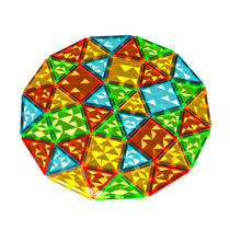 Geomag magnetische tegels edelstenen set 100-delig productafbeelding 2
