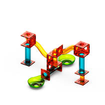 Geomag magnetische tegels knikkerbaan set 45-delig V1 kleuren productafbeelding 3