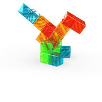 Geomag magnetische blokken edelstenen set 16-delig productafbeelding 3