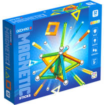Geomag magnetische stokken edelstenen set 32-delig