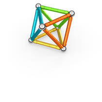 Geomag magnetische stokken edelstenen set 70-delig productafbeelding 2