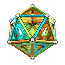 Geomag magnetische stokken edelstenen set 70-delig productafbeelding 3
