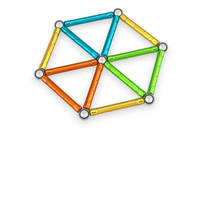 Geomag magnetische stokken edelstenen set 70-delig productafbeelding 5