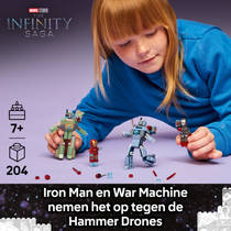 LEGO Marvel Iron Man en War Machine vs. Hammer Drones 76320 productafbeelding 6