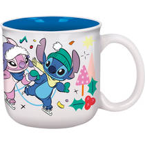 Disney Stitch kerst schaatsen mok - 420 ml productafbeelding 2