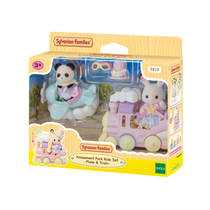 Sylvanian Families pretpark set vliegtuig en trein 5819 productafbeelding 2