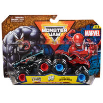 Monster Jam Marvel Venom vs Spider-Man monstertruckset - 1:16 productafbeelding 3