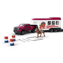 schleich Lakeside-truck met aanhangwagen 42705 productafbeelding 4