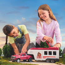schleich Lakeside-truck met aanhangwagen 42705 productafbeelding 8