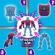 MrBeast Lab Hybrid Spider vs Energy Panther actiefiguren productafbeelding 8