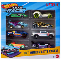 Hot Wheels Let's Race die-cast pack 8-delig