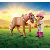 PLAYMOBIL meisje met pony 71887 productafbeelding 2
