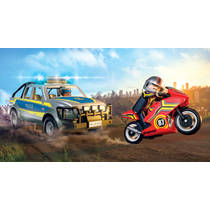 PLAYMOBIL City Action achtervolging met politie-ophaaldienst 71875 productafbeelding 2