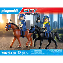 PLAYMOBIL City Action politie te paard 71877 productafbeelding 6