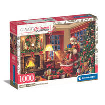 Clementoni puzzel bezoek van de kerstman - 1000 stukjes