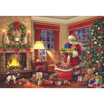 Clementoni puzzel bezoek van de kerstman - 1000 stukjes productafbeelding 3