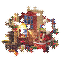 Clementoni puzzel bezoek van de kerstman - 1000 stukjes productafbeelding 4