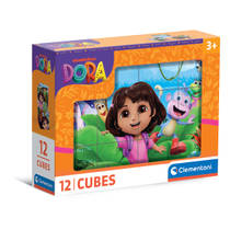 Clementoni puzzel Cubes Dora - 12 stukjes