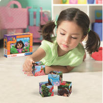 Clementoni puzzel Cubes Dora - 12 stukjes productafbeelding 6