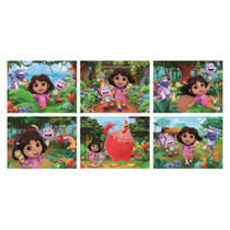 Clementoni puzzel Cubes Dora - 12 stukjes productafbeelding 3
