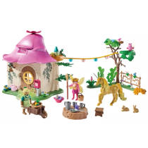 PLAYMOBIL gezellig sprookjeshuis met gouden eenhoorn en stal 71838 productafbeelding 2