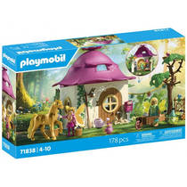 PLAYMOBIL gezellig sprookjeshuis met gouden eenhoorn en stal 71838