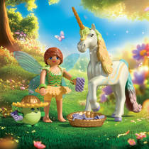 PLAYMOBIL verzameleenhoorn: Regenboogbloem met fee 71840 productafbeelding 2